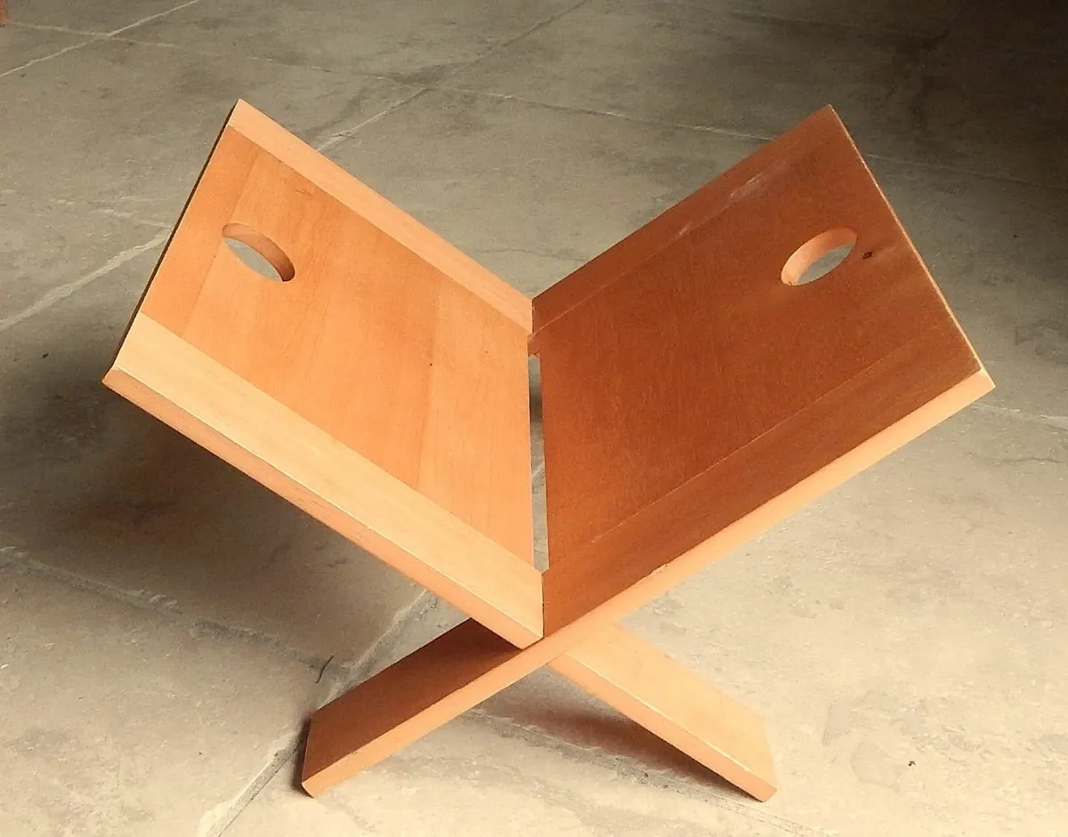 Wooden Interlocking Magazine Rack - Image 2