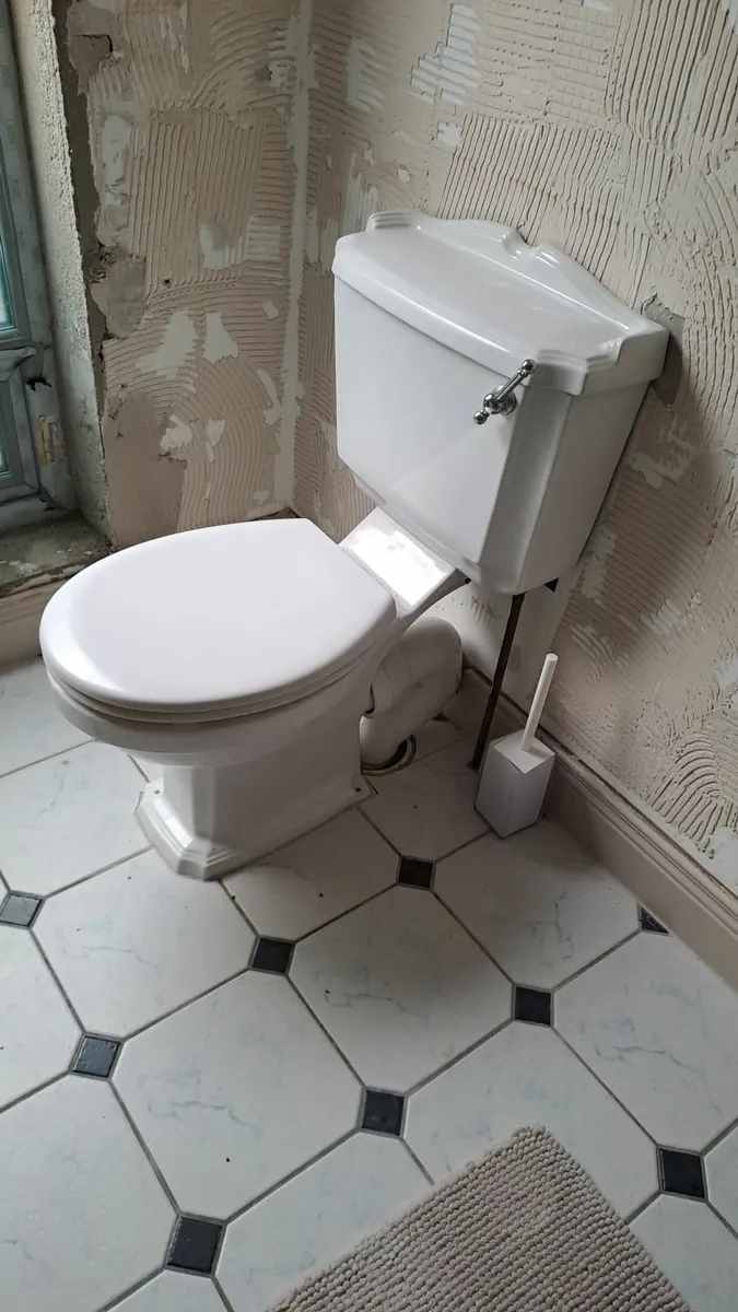 Bathroom Heritage Sink and Toilet - Image 3