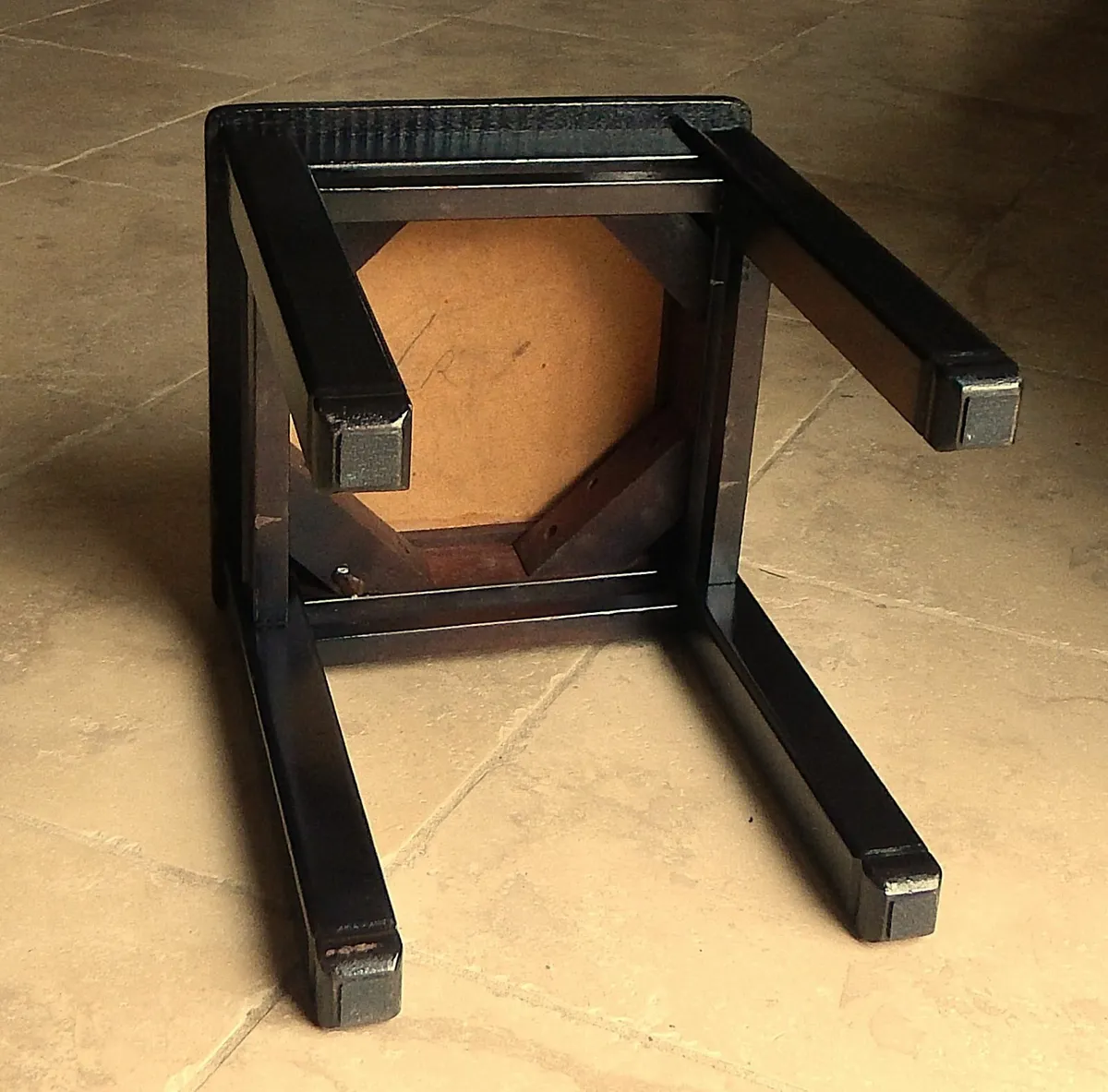 Wooden Piano Stool  with Velvet Seat - Image 3