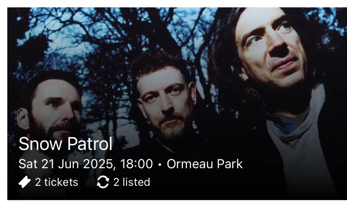Snow Patrol tickets Belsonic