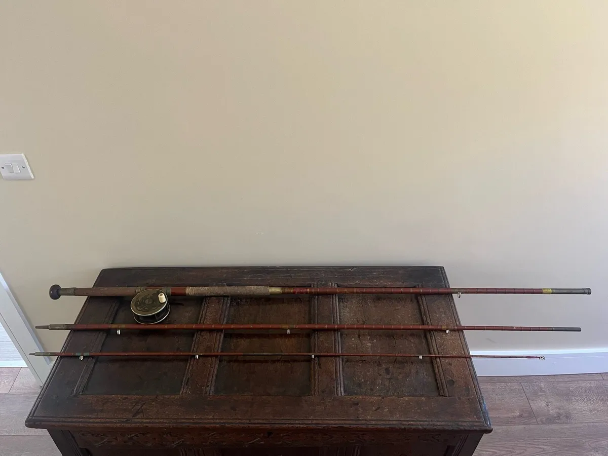 Antique W.Haynes Cork Salmon Fishing Rod - Image 1