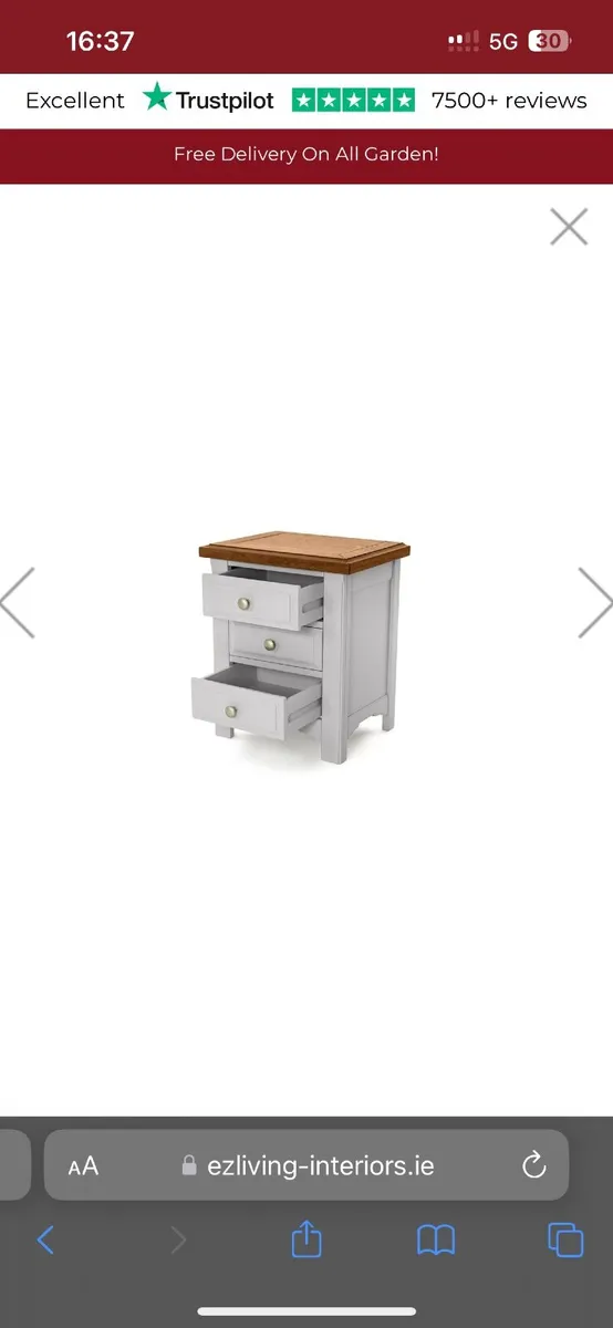Set of Bedside lockers - Image 4