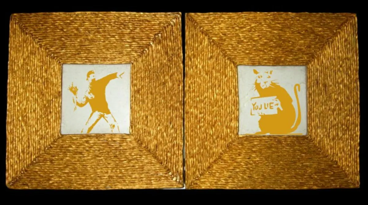 A Duo of 'After Banksy' Artwork - Image 2