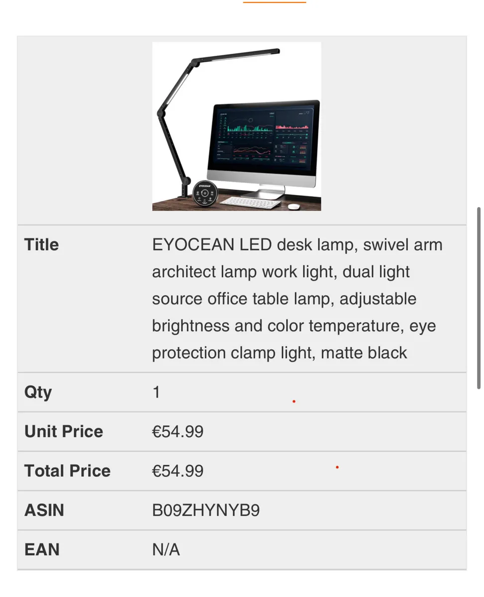 EYOCEAN LED desk lamp