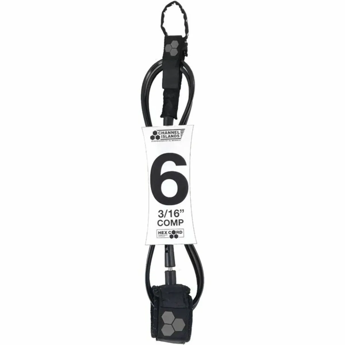 Channel Islands 6ft Comp Leash- Pink/ Black/ Blue - Image 1