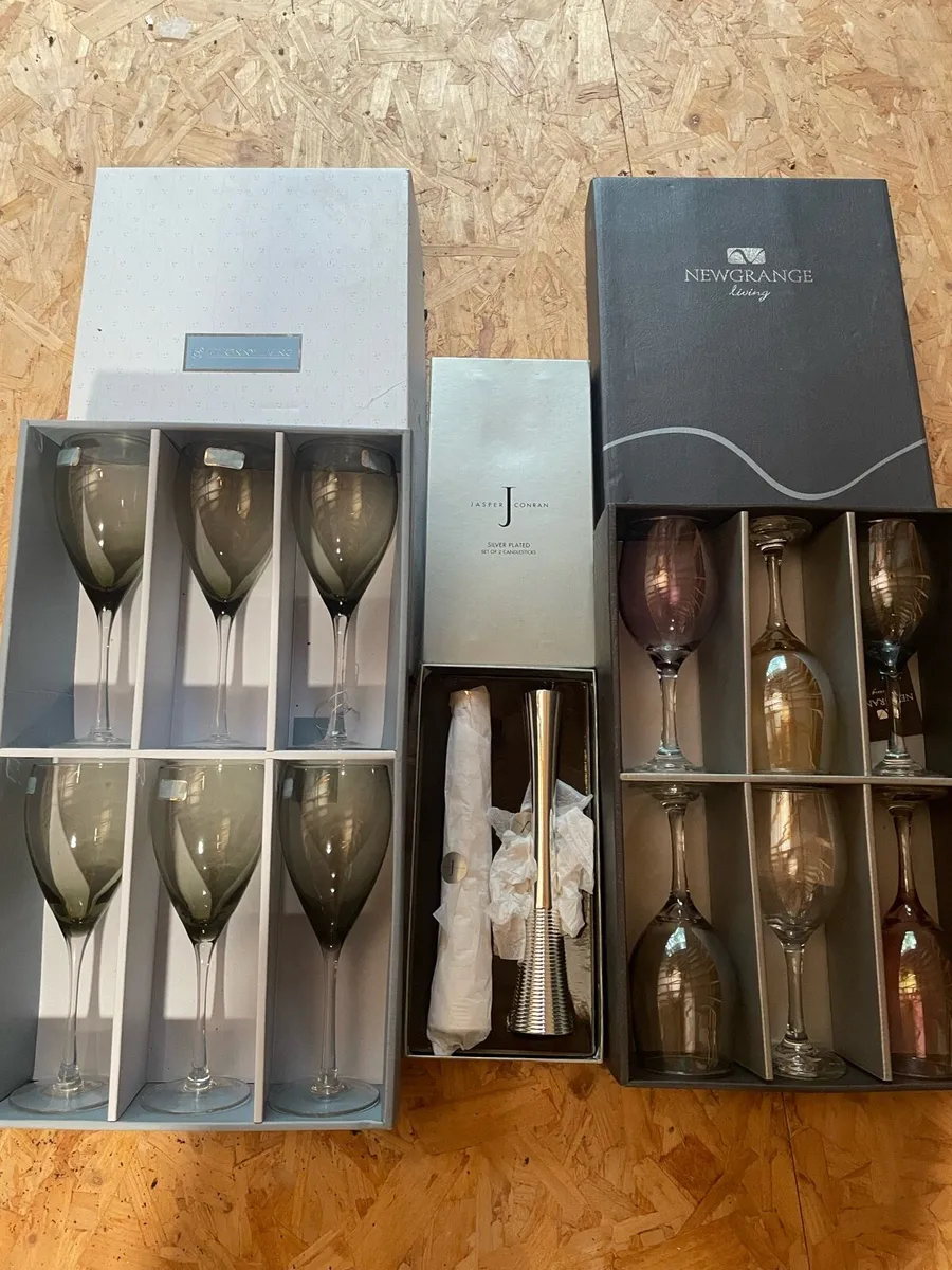Wine glasses/candle holders