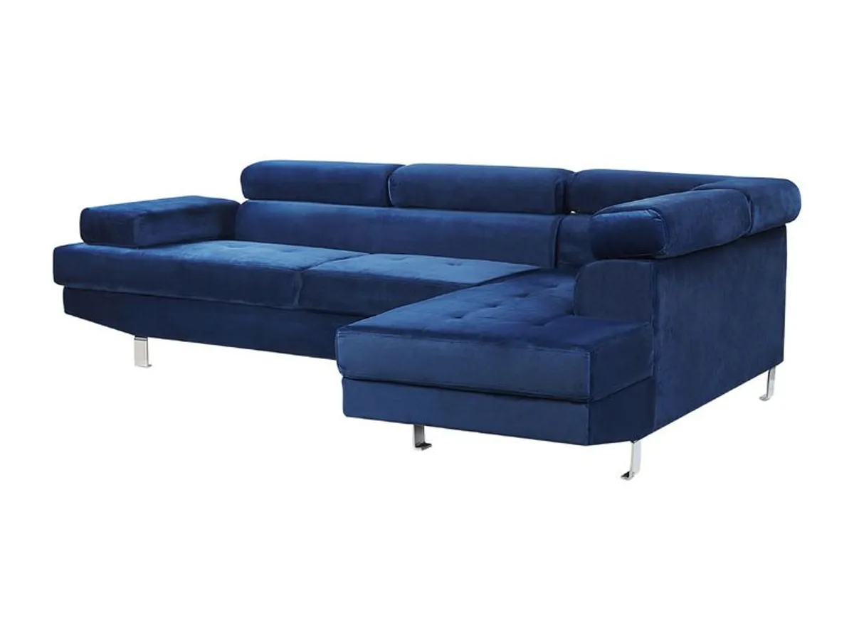 L Shape Sofa Velvet - Free Delivery in Ireland - Image 2