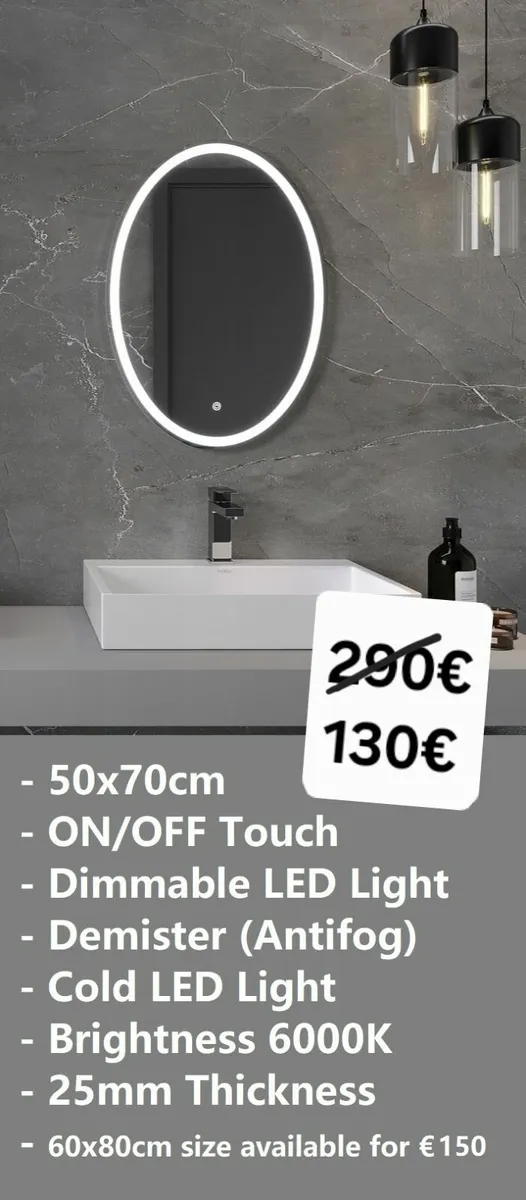 LED Bathroom Mirror - Image 2