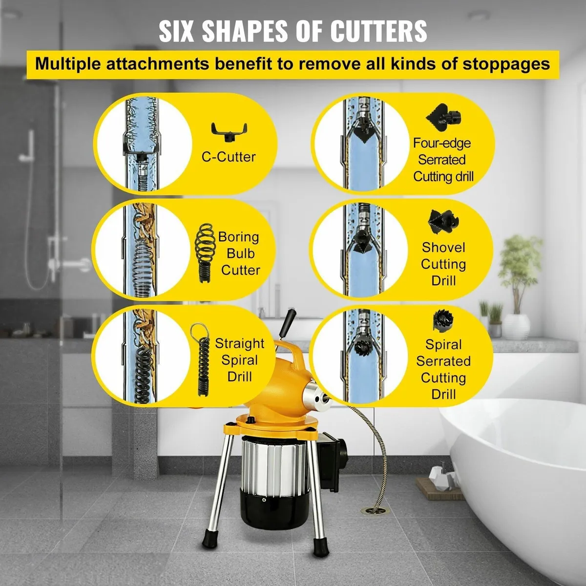 Drain Pipe Dredger Cleaner  (Electric ) - Image 4