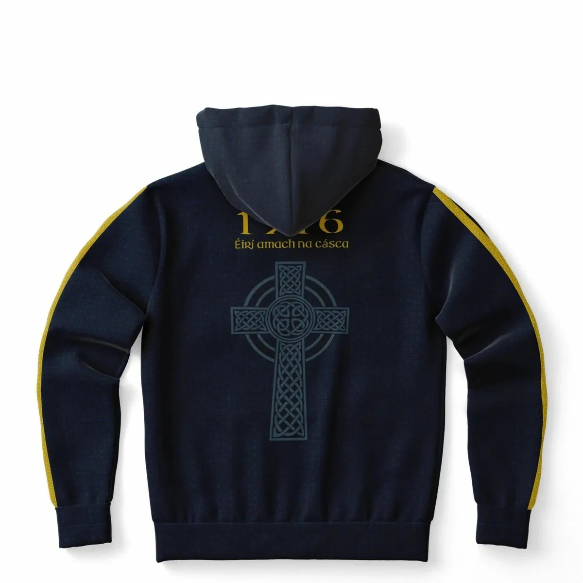 1916 Easter Rising Navy-Gold Hoodie - Image 3
