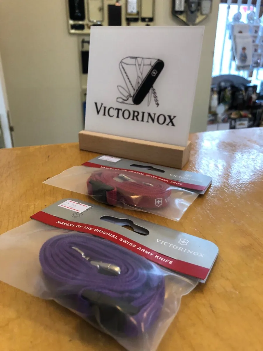 Victorinox Neck Strap Swiss Army Knife Red Purple - Image 1