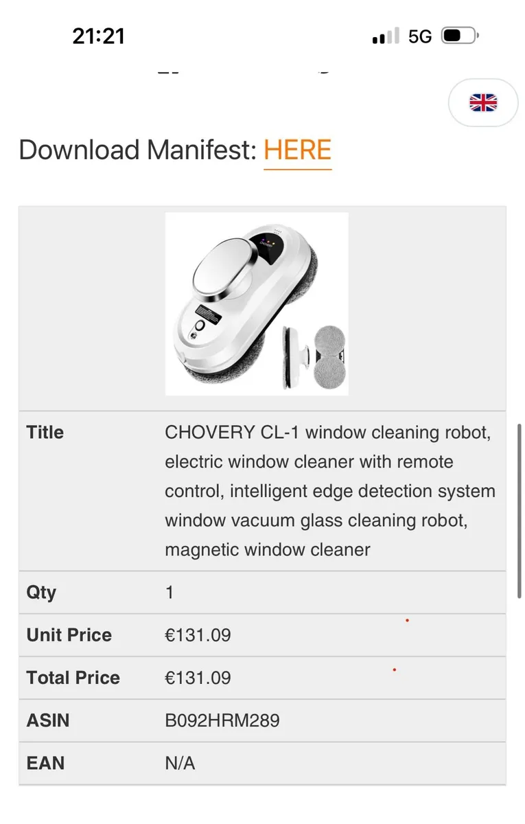 CHOVERY CL-1 window cleaning robot