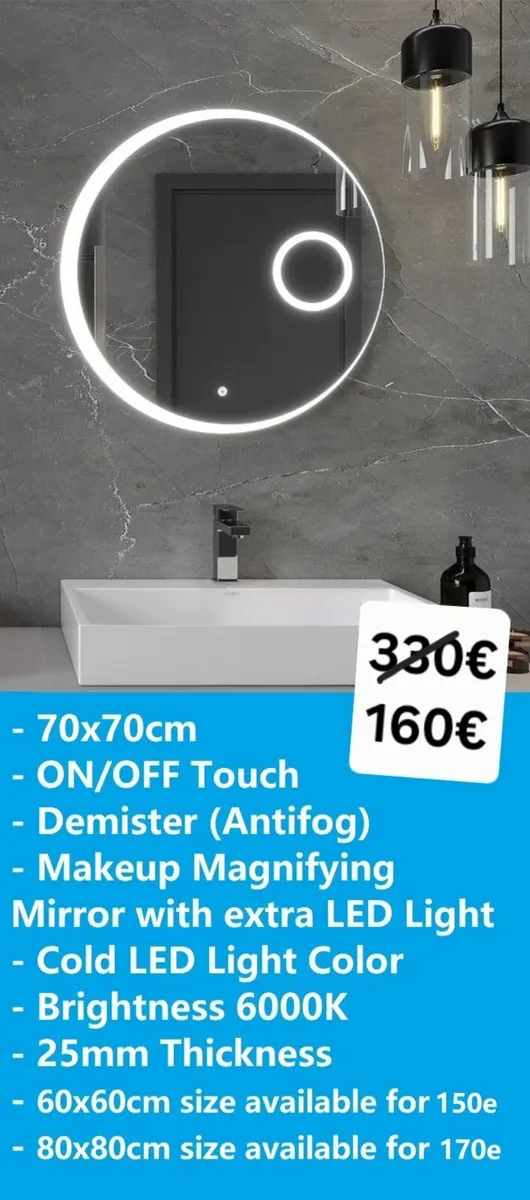 LED Bathroom Mirror - Image 2