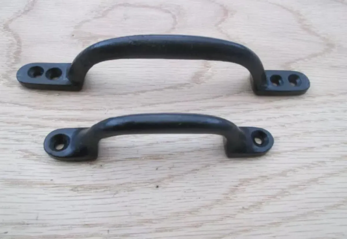 10 x Black Cast Iron Kitchen Cabinet Handles NEW - Image 1