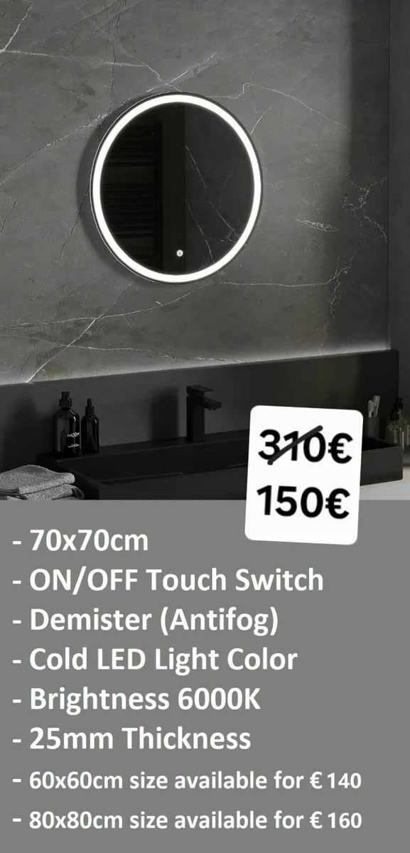 LED Bathroom Mirror - Image 1