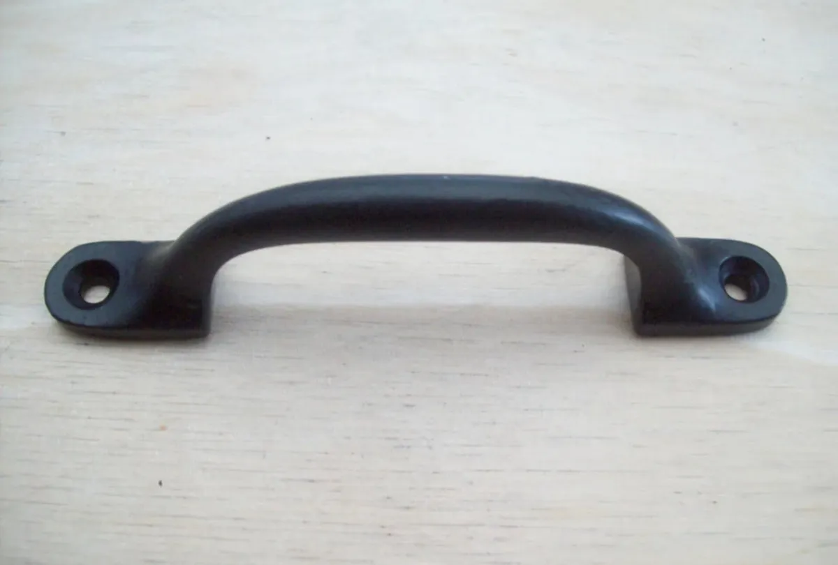 10 x Black Cast Iron Kitchen Cabinet Handles NEW - Image 2