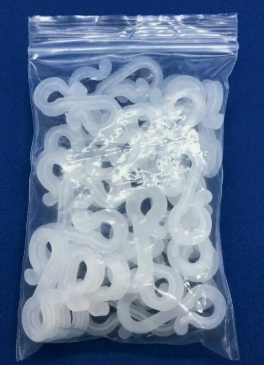 Xmas light gutter hooks, heavy duty, set of 48 - Image 1