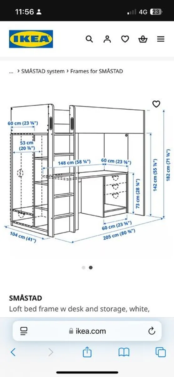 IKEA storage high sleeper - Image 2