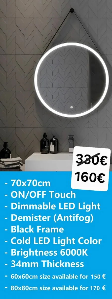 LED Bathroom Mirror - Image 1