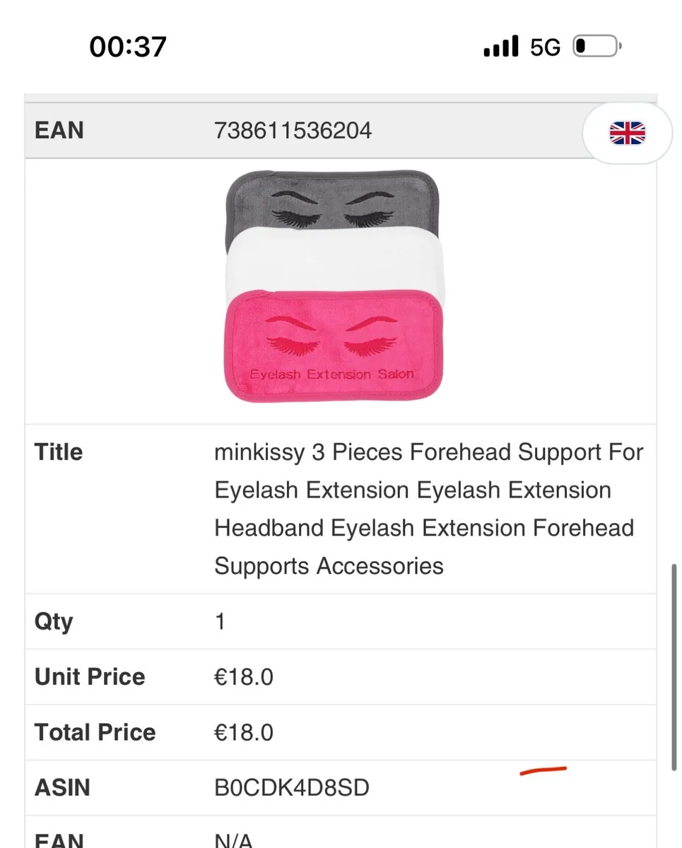 minkissy 3 Pieces Forehead Support For Eyelash