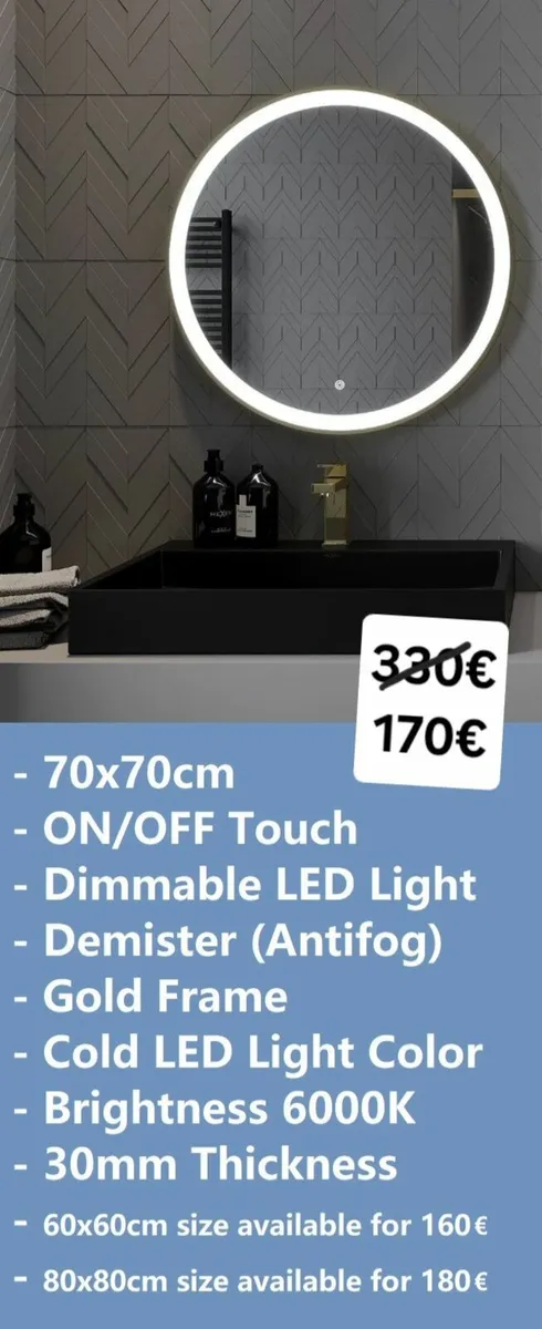 LED Bathroom Mirror - Image 2