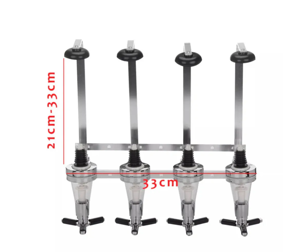 4 Bottle Wall Mounted Optic Dispenser Home Bar NEW - Image 4