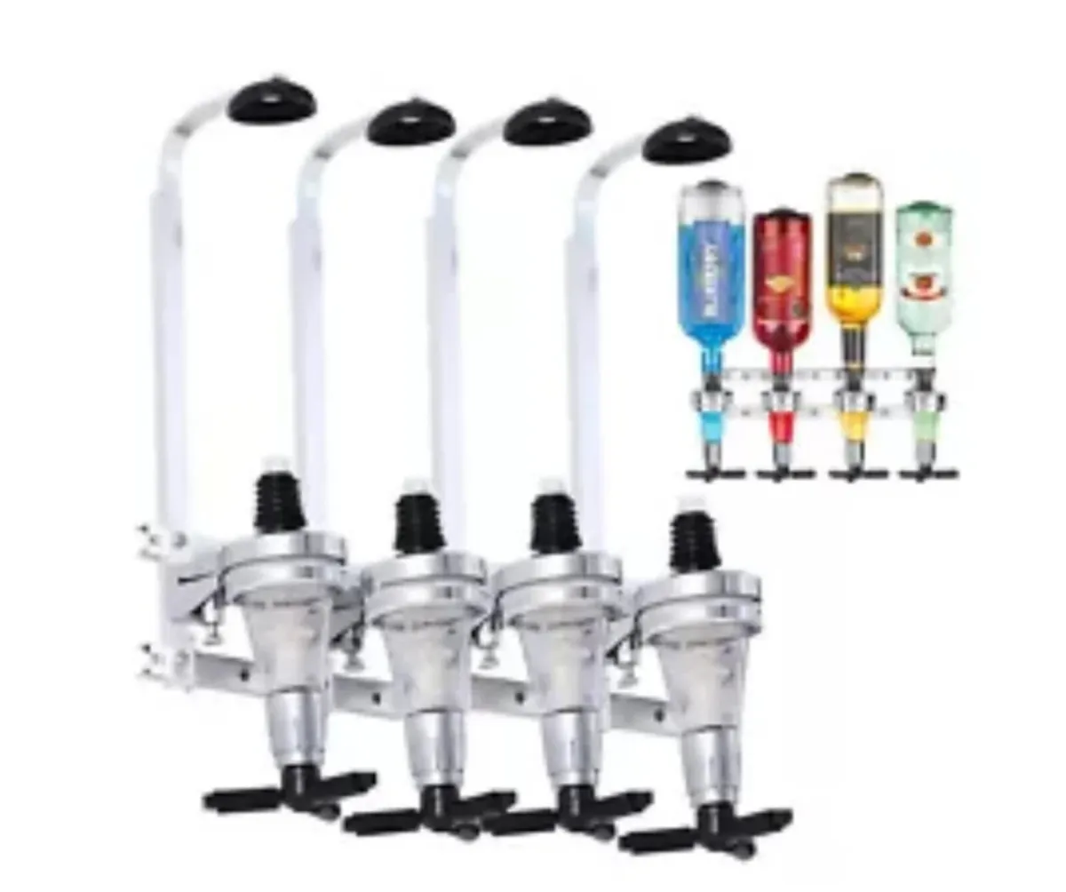 4 Bottle Wall Mounted Optic Dispenser Home Bar NEW - Image 1
