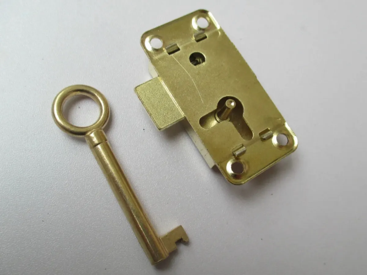 Vintage Retro Style Brass Wardrobe Lock 2sizes NEW - Image 4