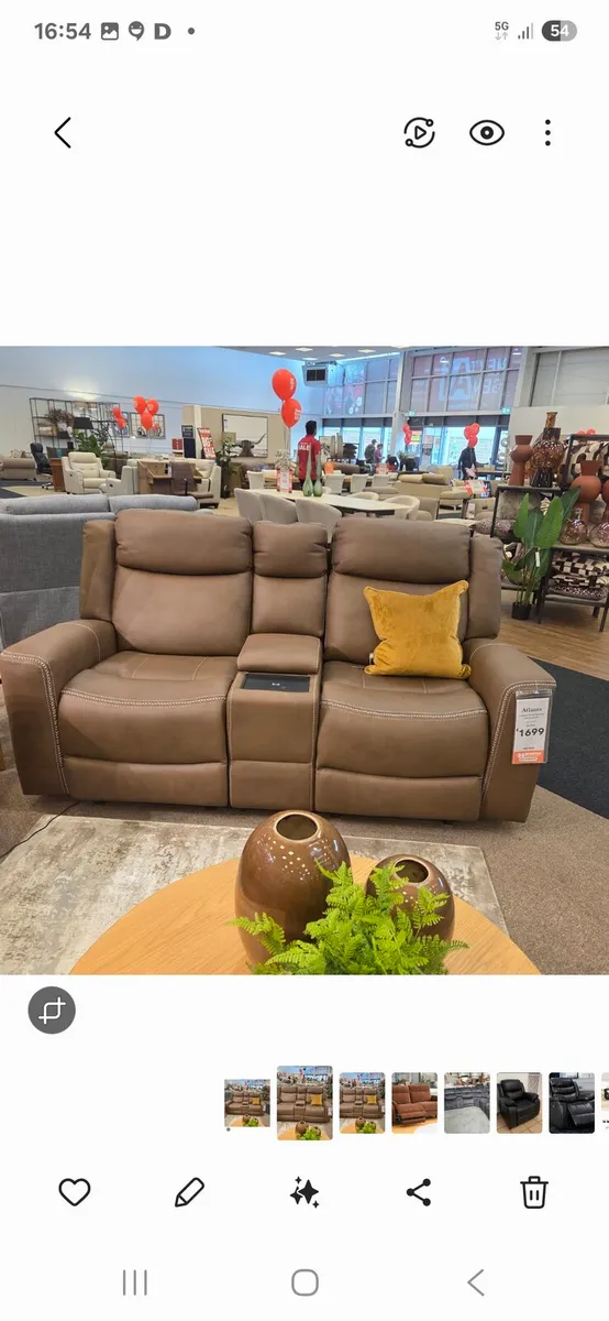 Brand new atlanta electric recliner couch