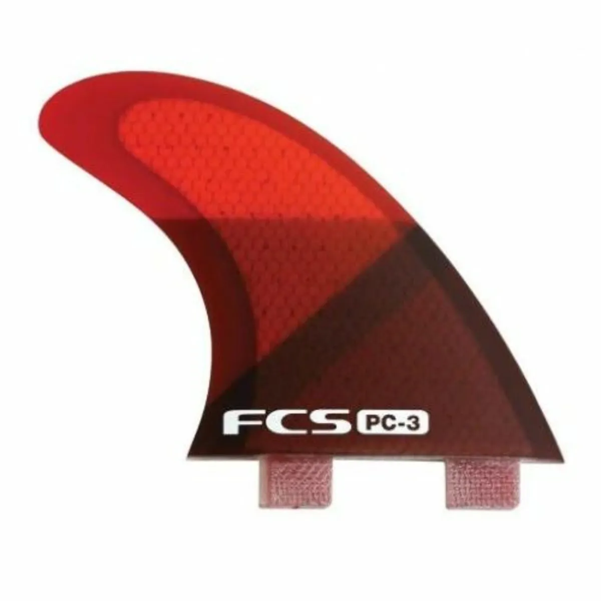 FCS I PC-3 Small Thruster Surfboard Fins Red Slice - Image 1