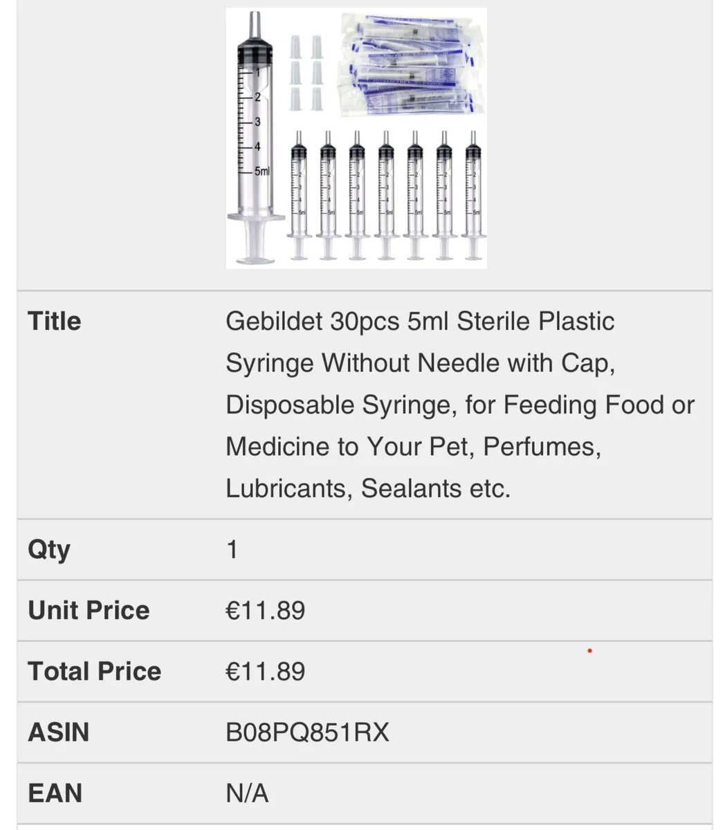 Gebildet 30pcs 5ml Sterile Plastic