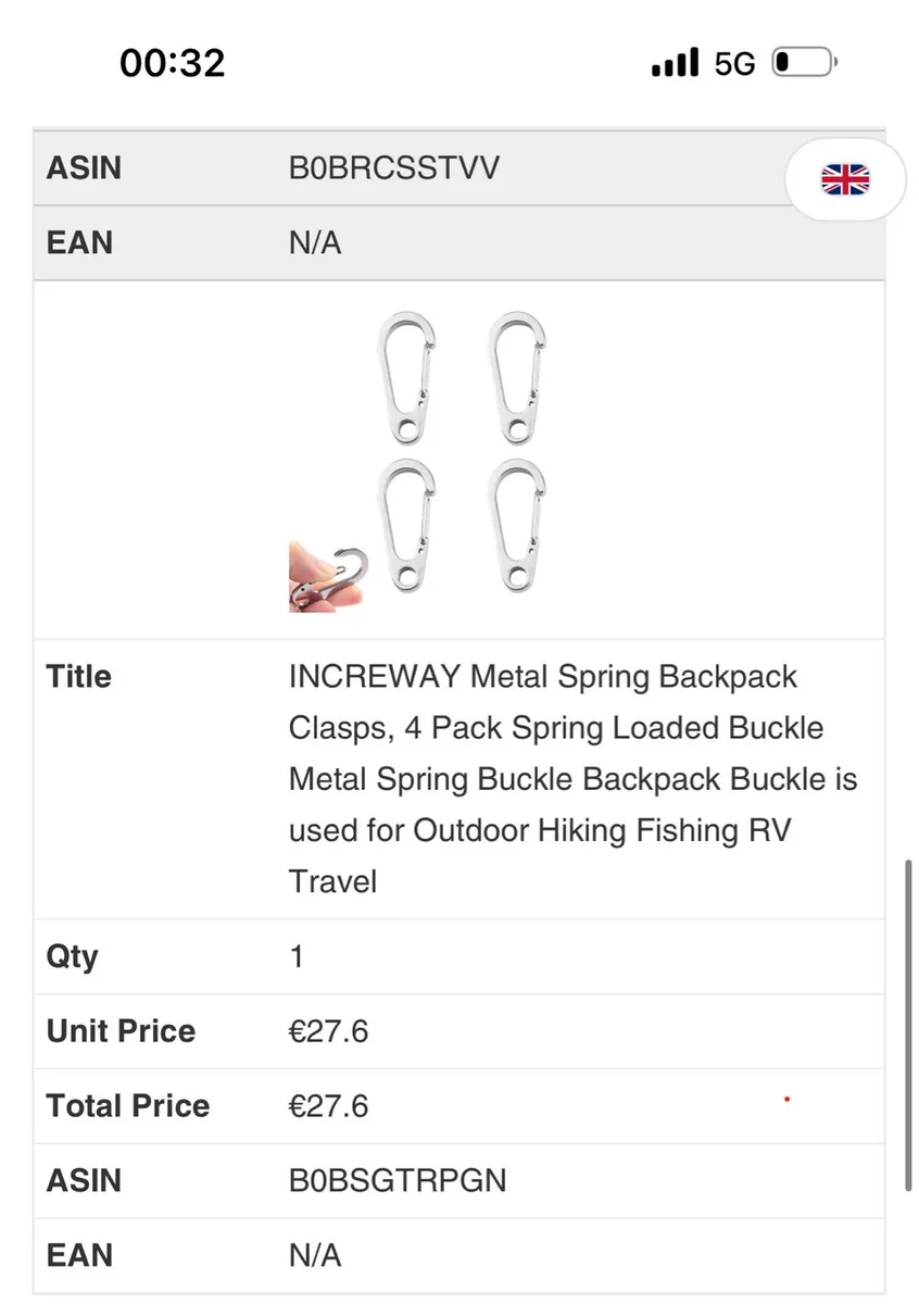 INCREWAY Metal Spring Backpack