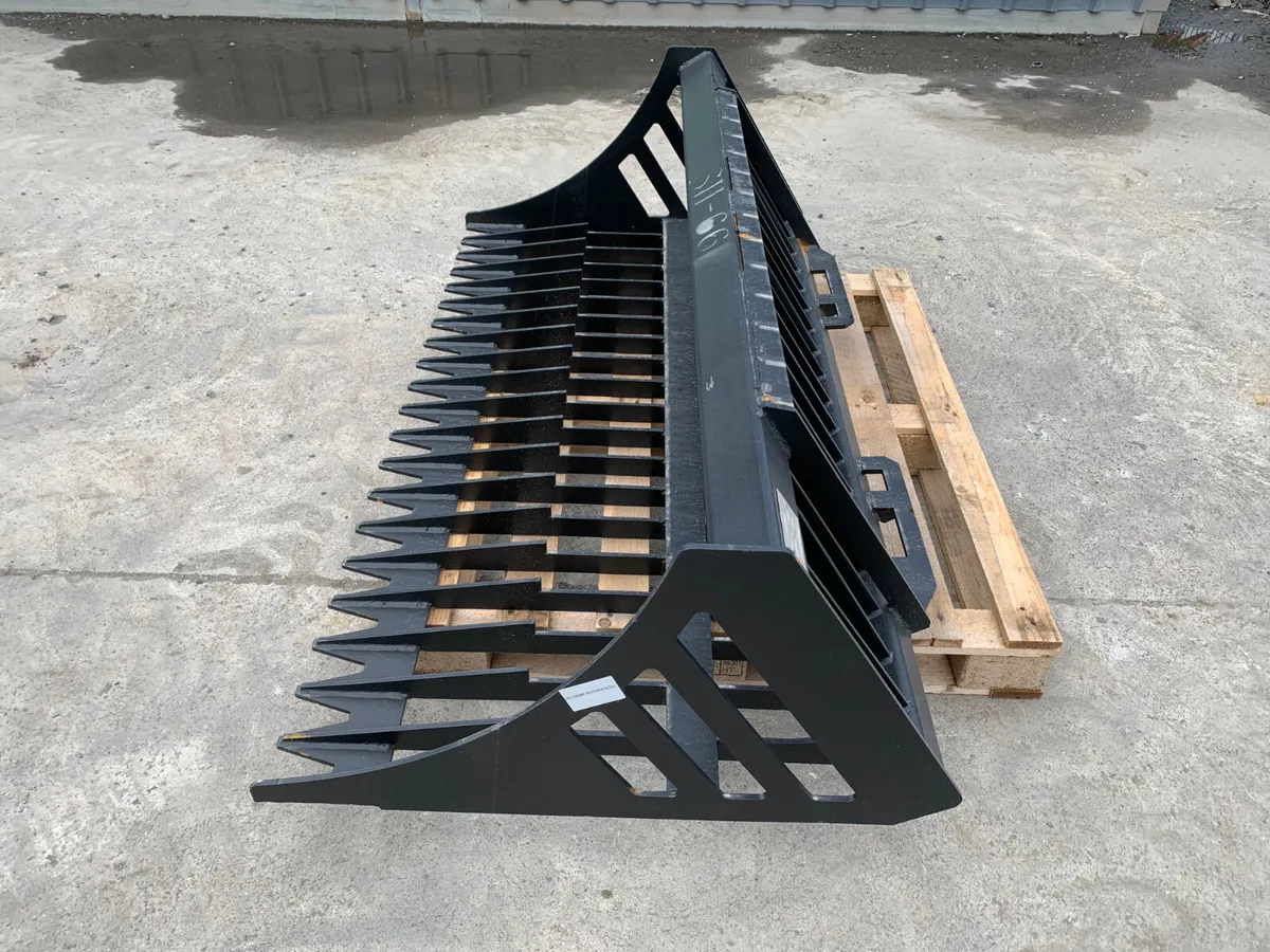 BID ONLINE NOW - NEW/UNUSED SKIDSTEER ROCK BUCKETS - Image 2
