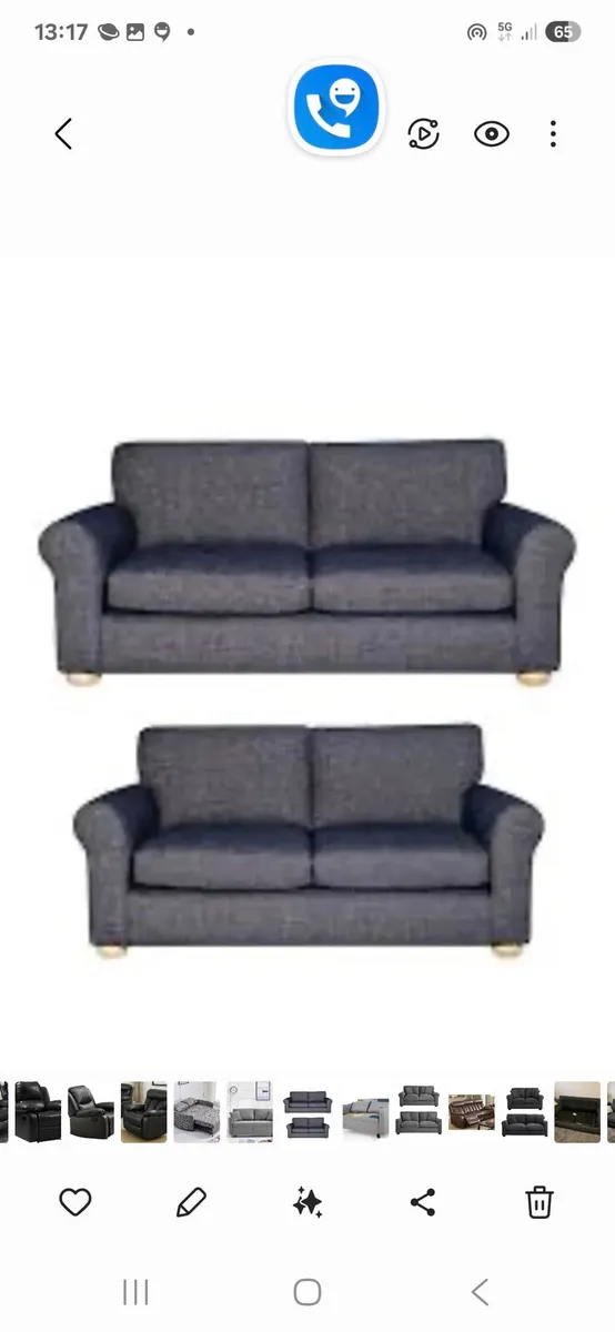 Brand new Bromley 3 plus 2 sofas reduced