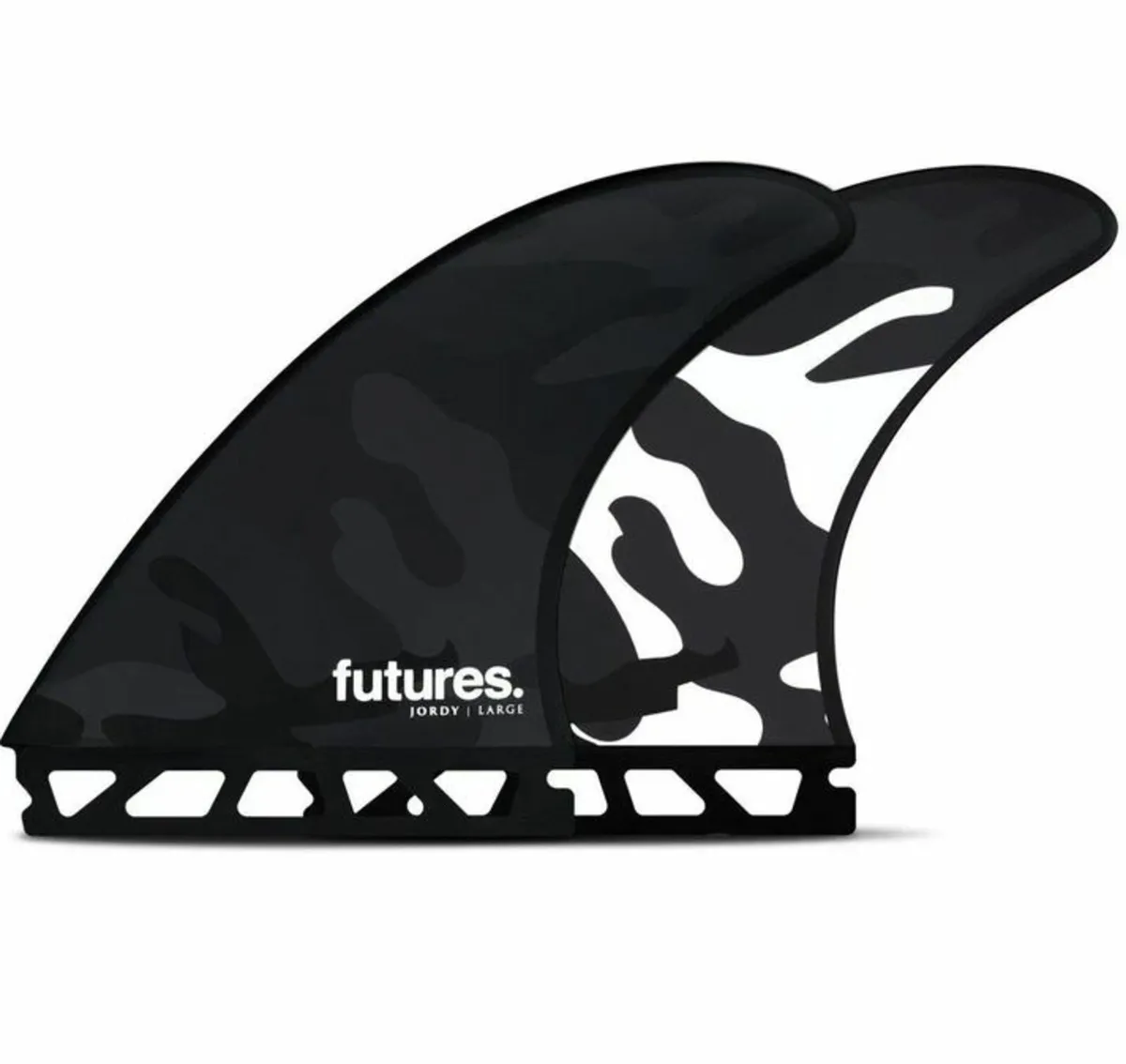 Futures Large Jordy Thruster Surfboard Fins -Black - Image 1