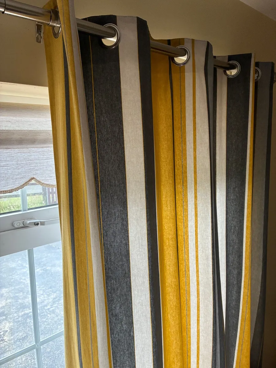 Grey & Ochre Curtains - Image 1