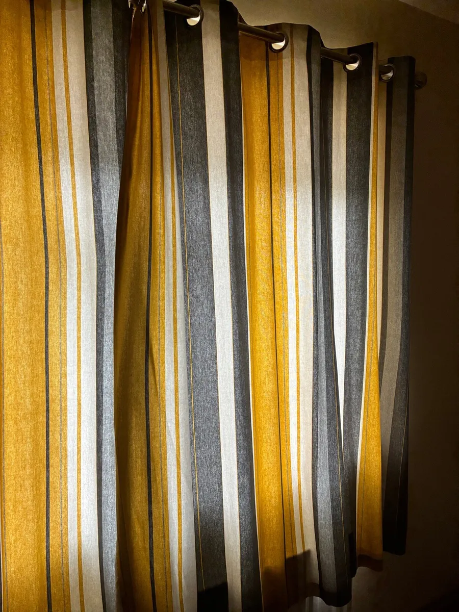 Grey & Ochre Curtains - Image 3