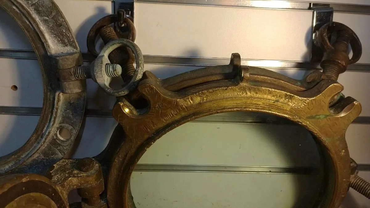 Antique Brass Ships Porthole - Image 2