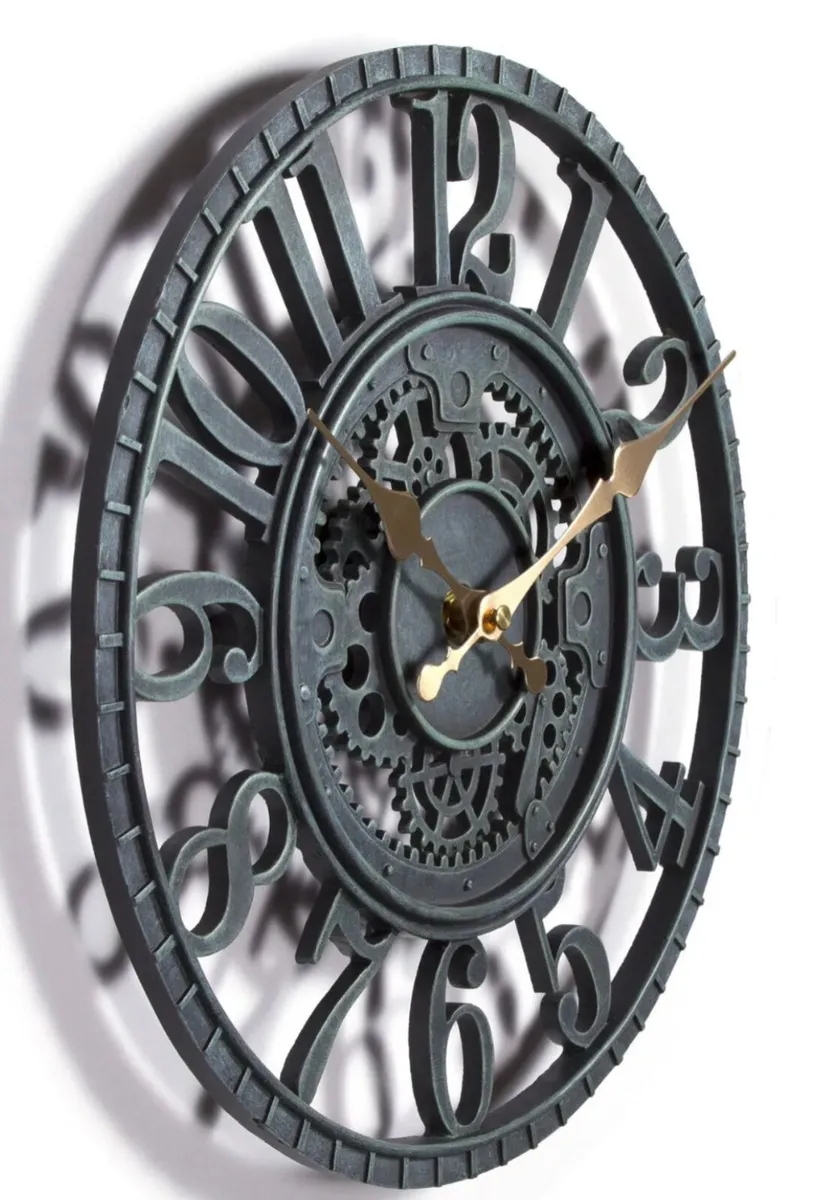 Outdoor Garden Station Wall Clock 30cm - Image 2