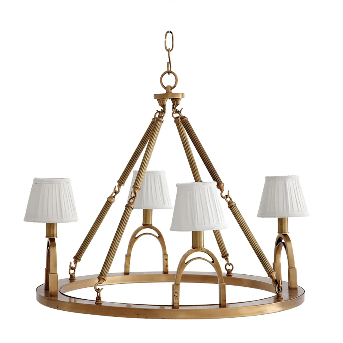 Eichholtz Chandelier Jigger Aged Brass Finish - Image 1