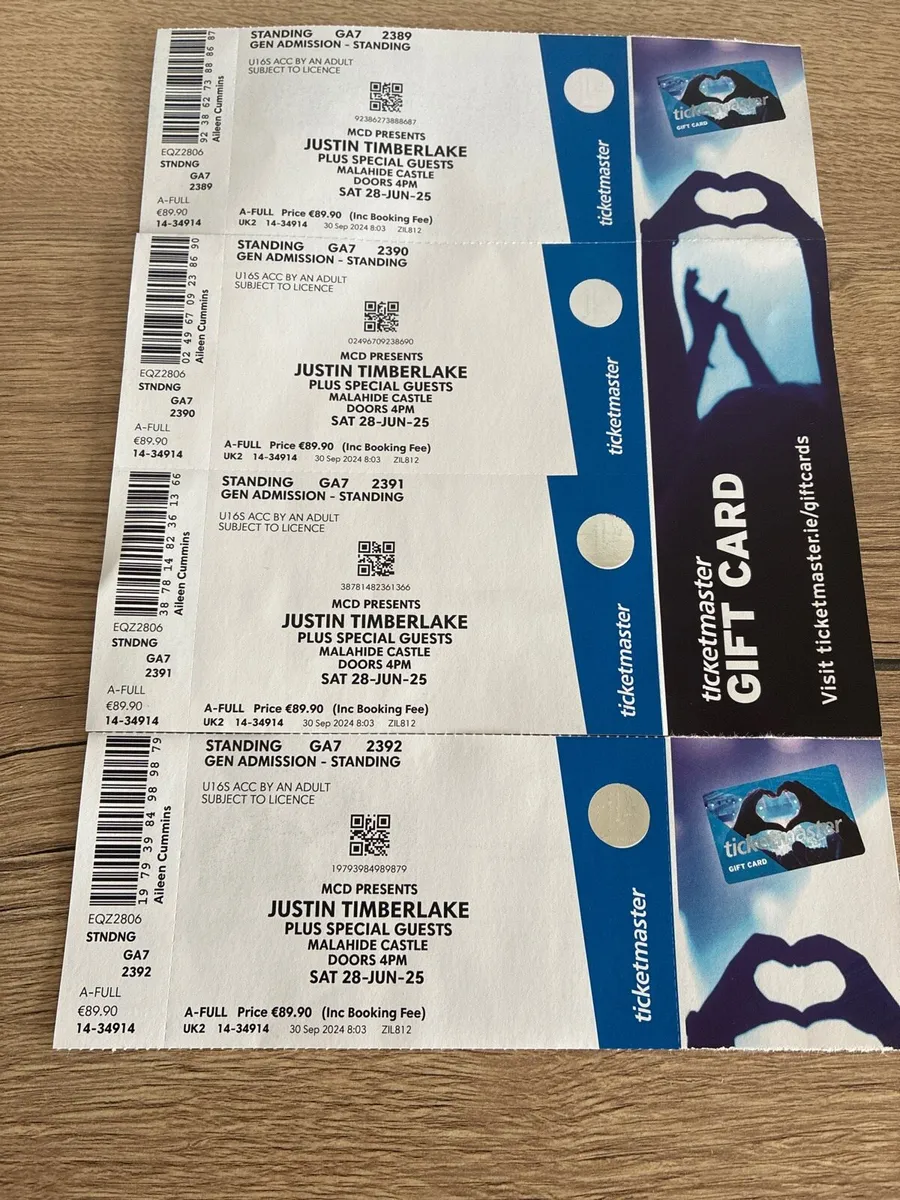 Justin Timberlake tickets