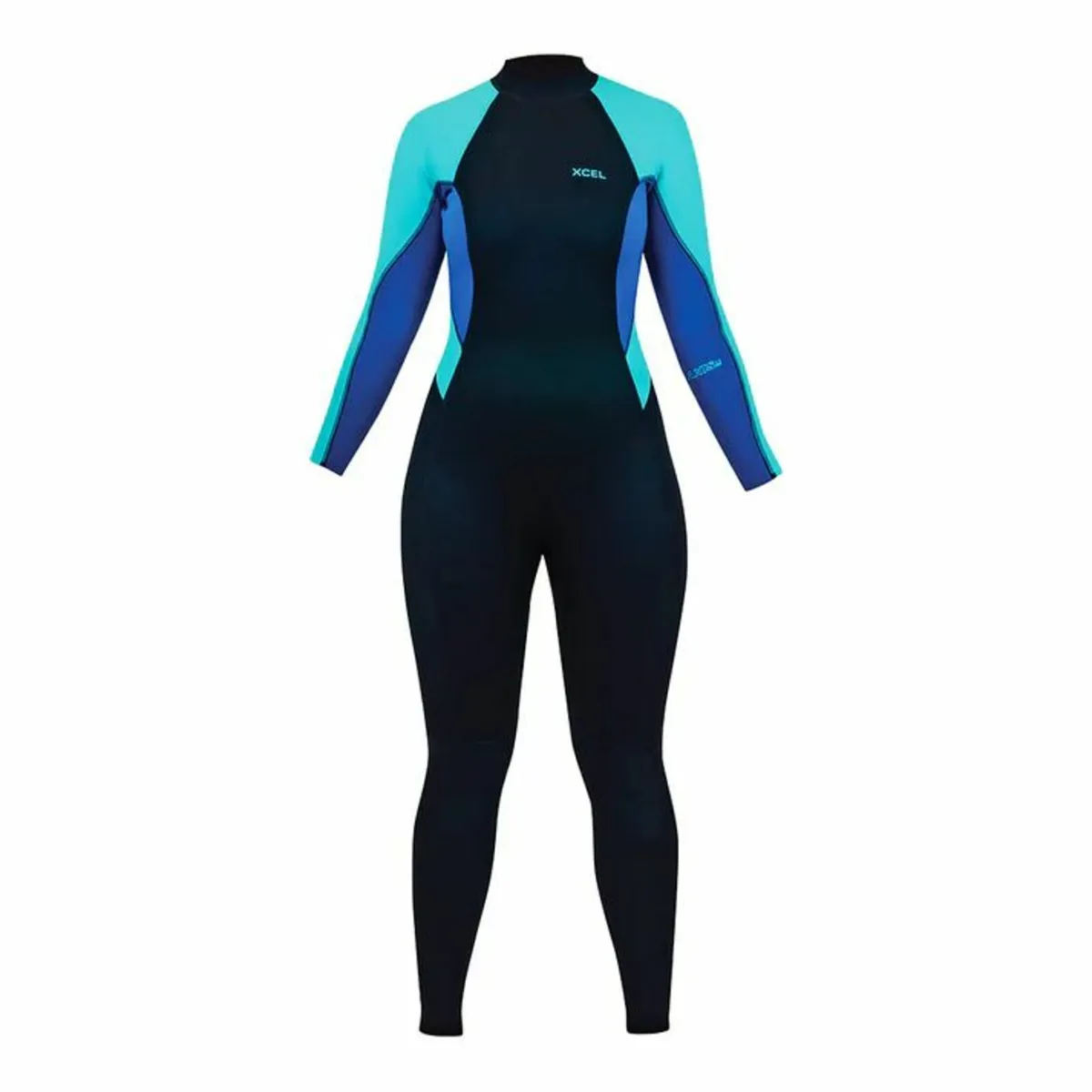 Xcel Axis 3:2 Back Zip Wetsuit Ladies Black Pistac - Image 1