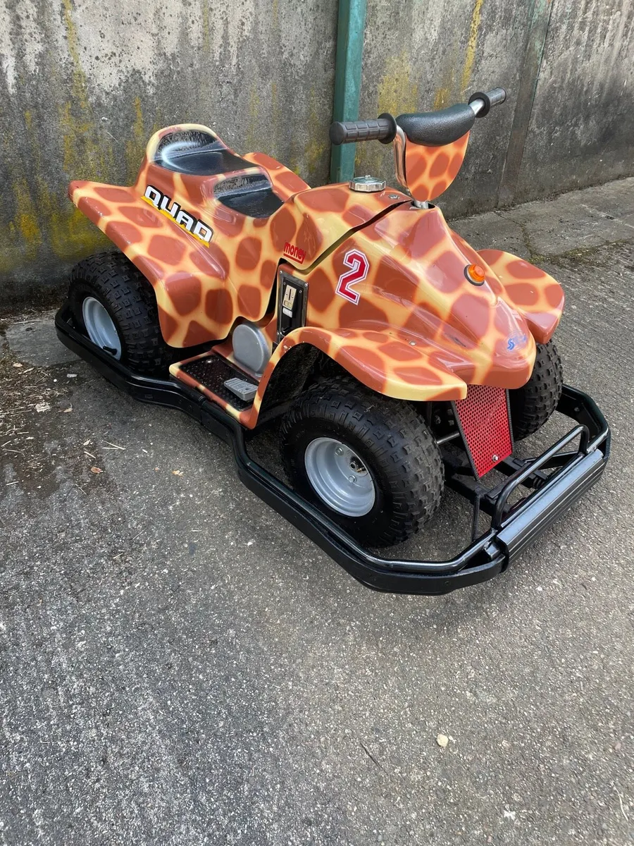 Electric kids coin operated quad x fairground - Image 1
