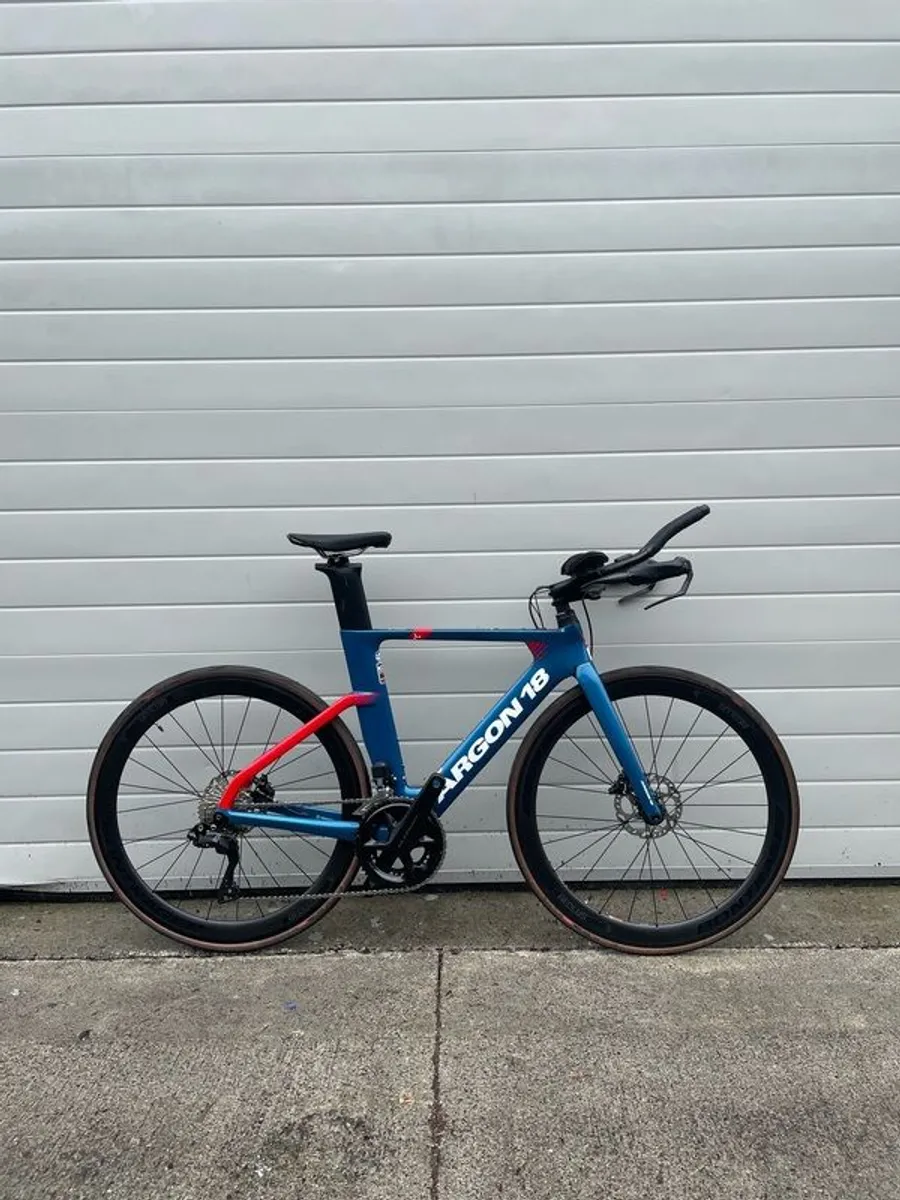 Triathlon ex Demo Bike Carbon Argon 18 E-117 Shimano Di2 Small - Image 1