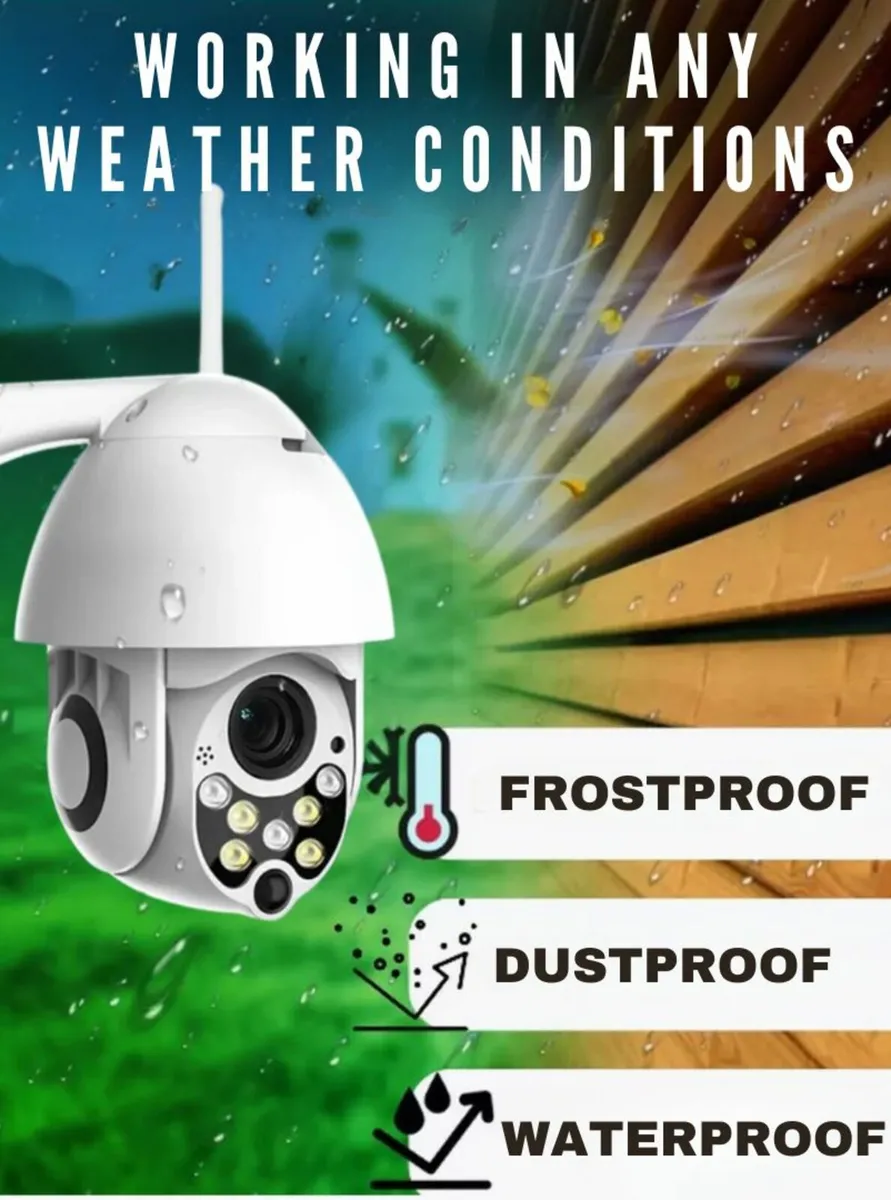 1080p Smart WiFi CCTV Camera Home Calving Security - Image 2