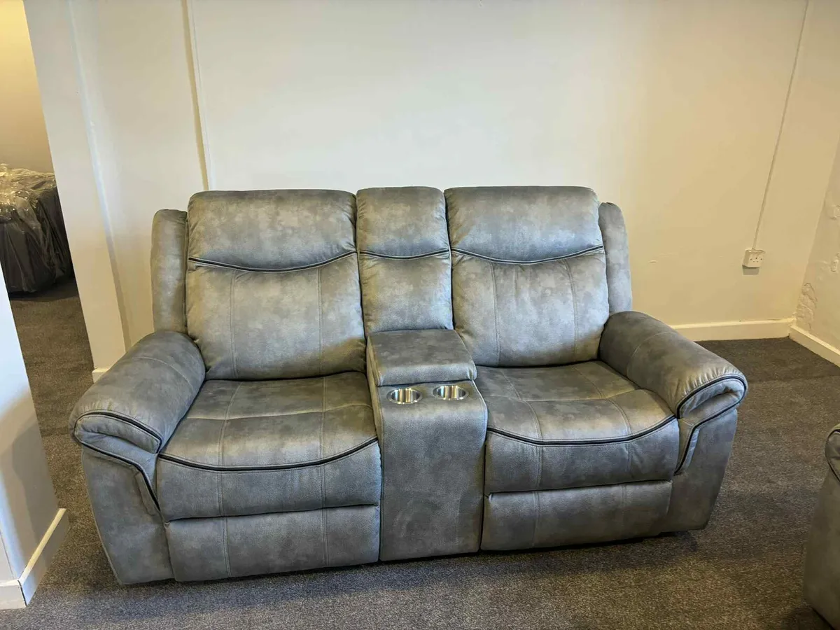 New 3+2 or 3+1+1 Denver Fabric Recliner - Image 3