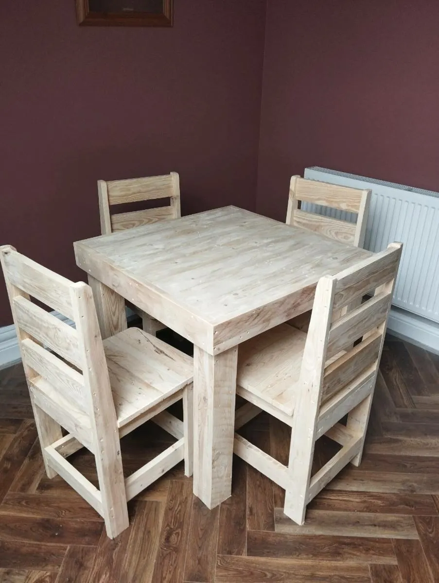 Handmade rustic table - Image 1