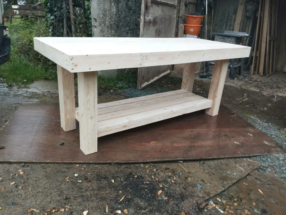 Handmade rustic table - Image 2
