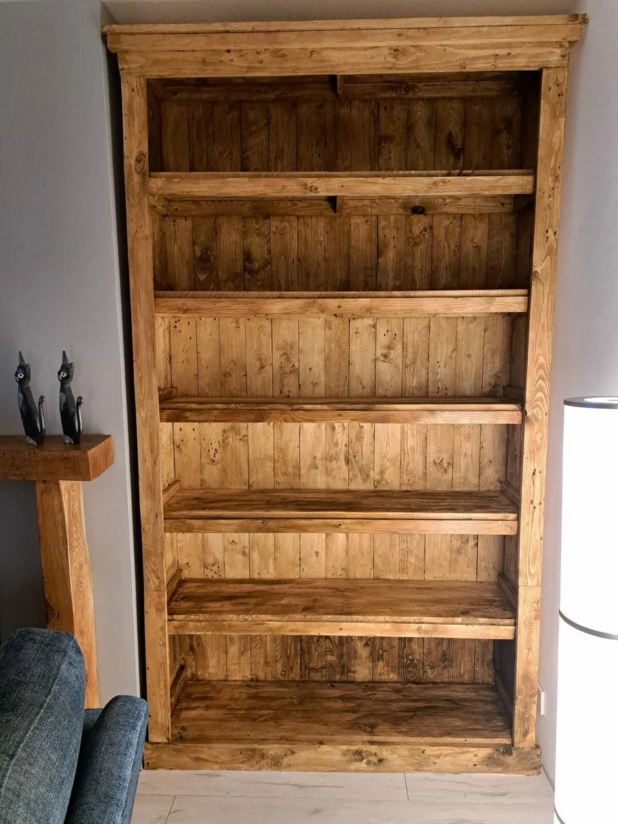 Handmade rustic bookcase - Image 4