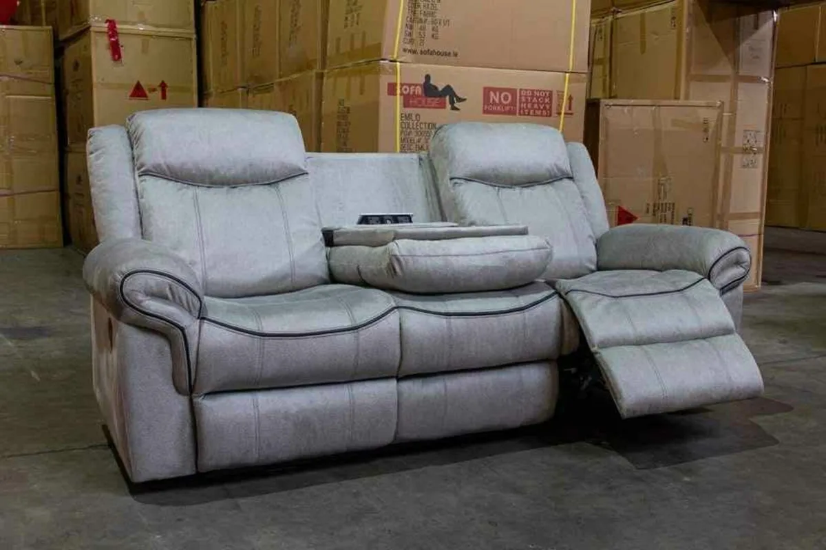 New 3+2 or 3+1+1 Denver Fabric Recliner - Image 1